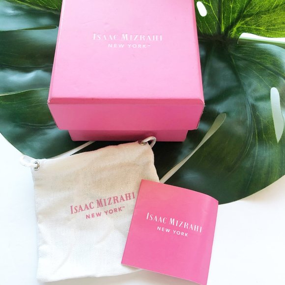 Issac Mizrahi Gold Tone Watch with Green/Tan Band - Picture 3 of 5